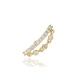 Single Round Cut CZ Chain 925 Sterling Silver Earrings Single Round Cut CZ Chain 925 Sterling Silver Earrings