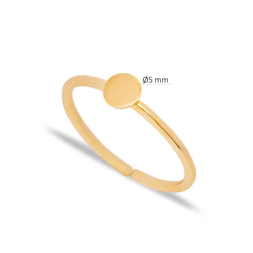 Round Adjustable Plain 925 Sterling Silver Ring