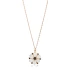 EDR-Black CZ No Black Ink Sterling Silver Necklace