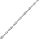 Geometric Shiny CZ Chain 925 Sterling Silver Bracelet - Sade 925 Silver Jewelry