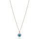 Blue Opal Round Tiny 925 Sterling Silver Necklace Blue Opal Round Tiny 925 Sterling Silver Necklace