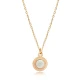 White Opal Round Tiny 925 Sterling Silver Necklace White Opal Round Tiny 925 Sterling Silver Necklace