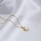 White Opal Round Tiny 925 Sterling Silver Necklace White Opal Round Tiny 925 Sterling Silver Necklace