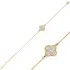 CZ Clover Charm Bracelet Wholesale 925 Silver Jewelry