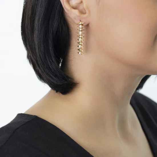 Spike Rivet Long 925 Sterling Silver Earrings Spike Rivet Long 925 Sterling Silver Earrings