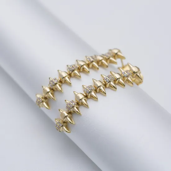 Spike Rivet Long 925 Sterling Silver Earrings Spike Rivet Long 925 Sterling Silver Earrings