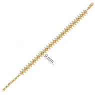 Spike Rivet Cluster 925 Sterling Silver Bracelet