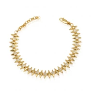 Spike Rivet Cluster 925 Sterling Silver Bracelet