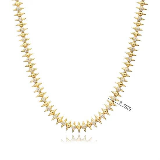 Spike Rivet 925 Sterling Silver Necklace Spike Rivet 925 Sterling Silver Necklace