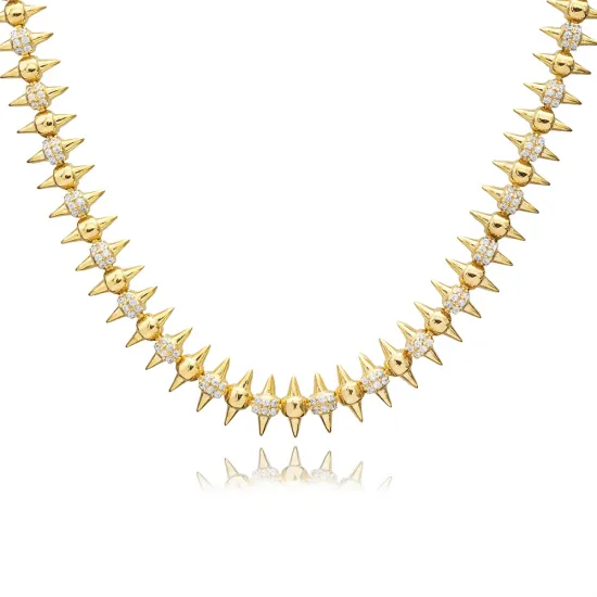 Spike Rivet 925 Sterling Silver Necklace Spike Rivet 925 Sterling Silver Necklace
