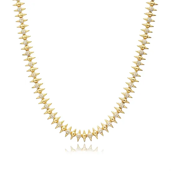 Spike Rivet 925 Sterling Silver Necklace Spike Rivet 925 Sterling Silver Necklace