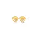 Shell Design Tiny Silver Stud Earrings