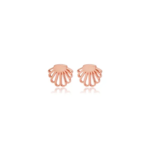 Turkish Shell Tiny 925 Sterling Silver Earrings