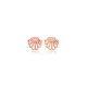Shell Design Tiny Silver Stud Earrings