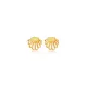 Shell Design Tiny Silver Stud Earrings