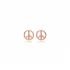 Piece Sign Tiny 925 Sterling Silver Earrings