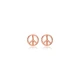 Piece Sign Tiny 925 Sterling Silver Earrings Piece Sign Tiny 925 Sterling Silver Earrings