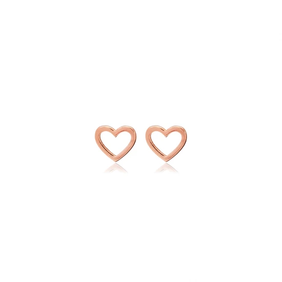 Tiny Hollow Heart 925 Sterling Silver Earrings Tiny Hollow Heart 925 Sterling Silver Earrings