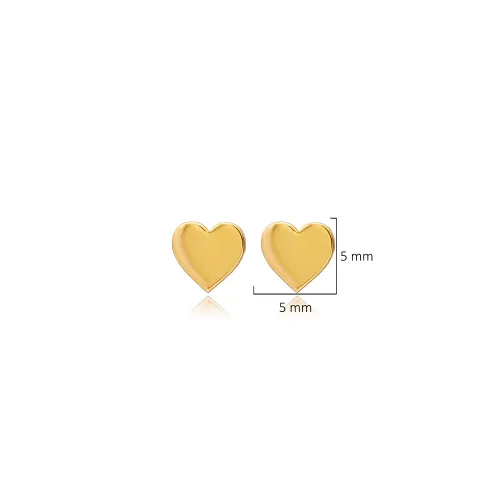 Turkish Heart Tiny 925 Sterling Silver Earrings