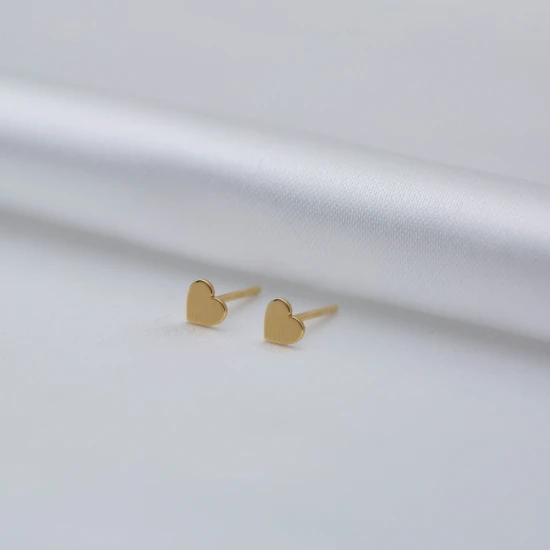 Turkish Heart Tiny 925 Sterling Silver Earrings