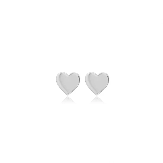 Turkish Heart Tiny 925 Sterling Silver Earrings