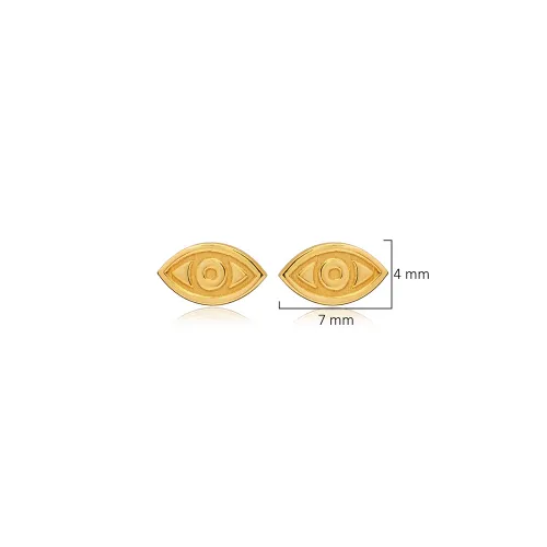 Minimalist Eye 925 Sterling Silver Earrings
