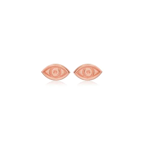 Minimalist Eye 925 Sterling Silver Earrings
