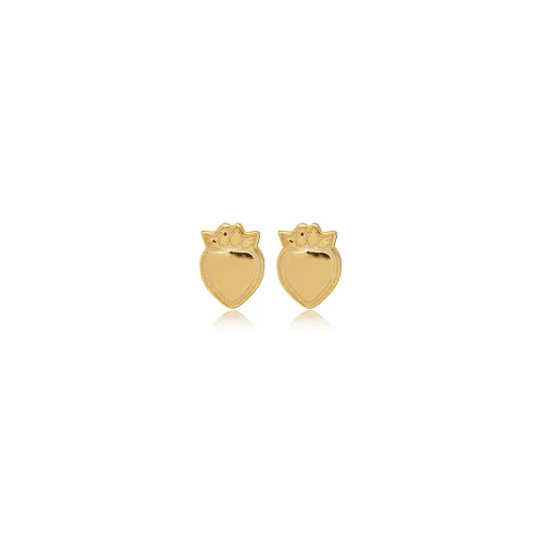 Hazelnut Tiny 925 Sterling Silver Earrings