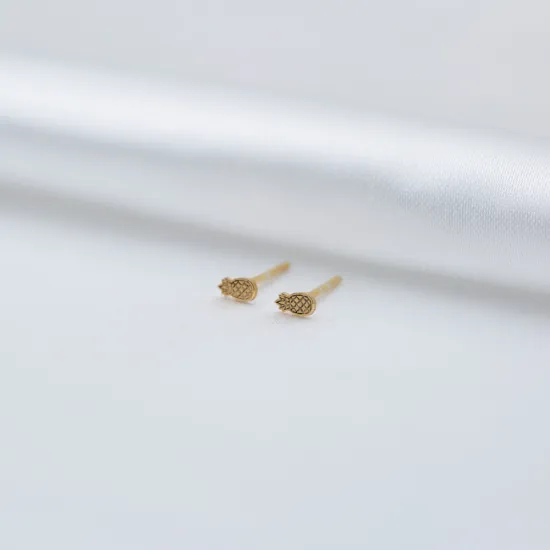 Pineapple Tiny 925 Silver Stud Earrings Pineapple Tiny 925 Silver Stud Earrings
