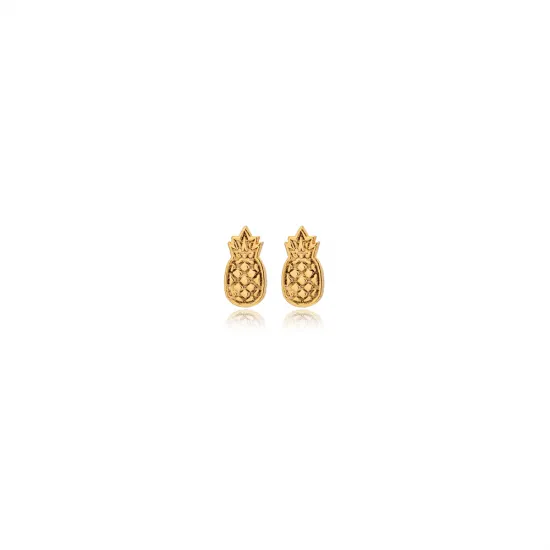 Pineapple Tiny 925 Silver Stud Earrings Pineapple Tiny 925 Silver Stud Earrings