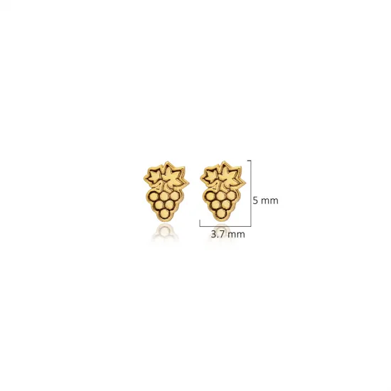 Grape Tiny 925 Silver Stud Earrings Grape Tiny 925 Silver Stud Earrings