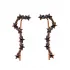 Turkish Light Black CZ Earrings in 925 Sterling Silver