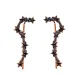 Turkish Light Black CZ Earrings in 925 Sterling Silver Turkish Light Black CZ Earrings in 925 Sterling Silver