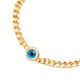 Luck Evil Eye Gourmet Chain Sterling Silver Bracelet | 925 Sterling Silver Wholesale | Sade Silver Luck Evil Eye Gourmet Chain Sterling Silver Bracelet - Sade 925 Silver Jewelry