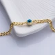 Luck Evil Eye Gourmet Chain Sterling Silver Bracelet | 925 Sterling Silver Wholesale | Sade Silver Luck Evil Eye Gourmet Chain Sterling Silver Bracelet - Sade 925 Silver Jewelry