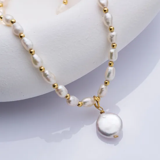 Turkish Natural Pearl 925 Sterling Silver Necklace Turkish Natural Pearl 925 Sterling Silver Necklace