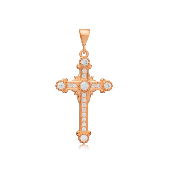 Cross Religious CZ 925 Sterling Silver Pendant Cross Religious CZ 925 Sterling Silver Pendant