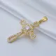 Cross Shape Zircon Silver Pendant Charm Cross Shape Zircon Silver Pendant Charm