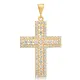 Cross CZ Classic Religious Silver Pendant