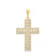 Cross CZ Classic Religious Silver Pendant
