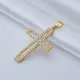 CZ Stone Cross Charm Pendant 925 Silver CZ Stone Cross Charm Pendant 925 Silver
