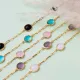 Aquamarine Quartz Three Oval Bezel 925 Silver Bracelet Aquamarine Quartz Three Oval Bezel 925 Silver Bracelet