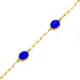 Sapphire Quartz Three Oval Bezel 925 Silver Bracelet Sapphire Quartz Three Oval Bezel 925 Silver Bracelet
