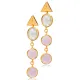 Pink Smoke Quartz 925 Sterling Silver Earrings Pink Smoke Quartz 925 Sterling Silver Earrings