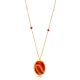 Tiger Eye Quartz Oval Beaded Chain 925 Silver Necklace Tiger Eye Quartz Oval Beaded Chain 925 Silver Necklace