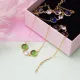 Colorful Quartz 22 Karat Gold Bezel 925 Silver Necklace Colorful Quartz 22 Karat Gold Bezel 925 Silver Necklace