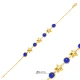 Sapphire Quartz Star Chain 925 Sterling Silver Bracelet | 925 Sterling Silver Wholesale | Sade Silver Sapphire Quartz Star Chain 925 Sterling Silver Bracelet - Sade 925 Silver Jewelry