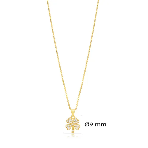 Four Leaf Clover Sterling Silver Necklace Four Leaf Clover Sterling Silver Necklace