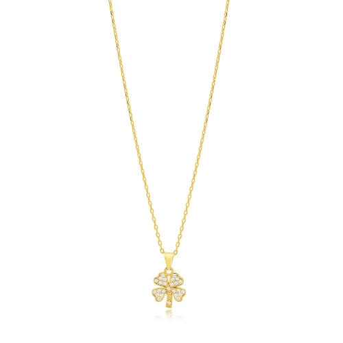 Four Leaf Clover Sterling Silver Necklace