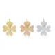 Four Leaf Clover Plain Silver Jewelry Charm